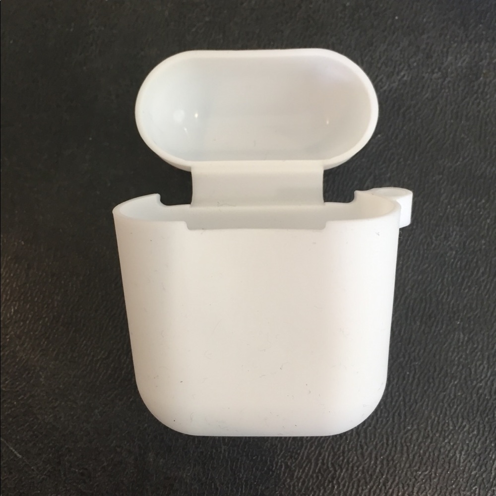 White AirPod silicone case